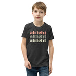 Load image into Gallery viewer, alright alright alright Boom Bros Youth Short Sleeve T-Shirt
