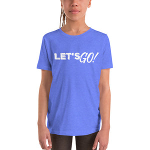 Let's GO! Boom Bros White Print Youth Short Sleeve T-Shirt